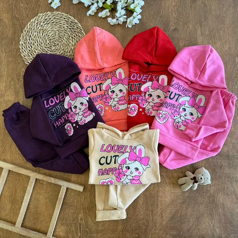 هودی شلوار توکرکی خرگوش کیوت سایز ۳۵،۴۰ کد ۵۲۵۰