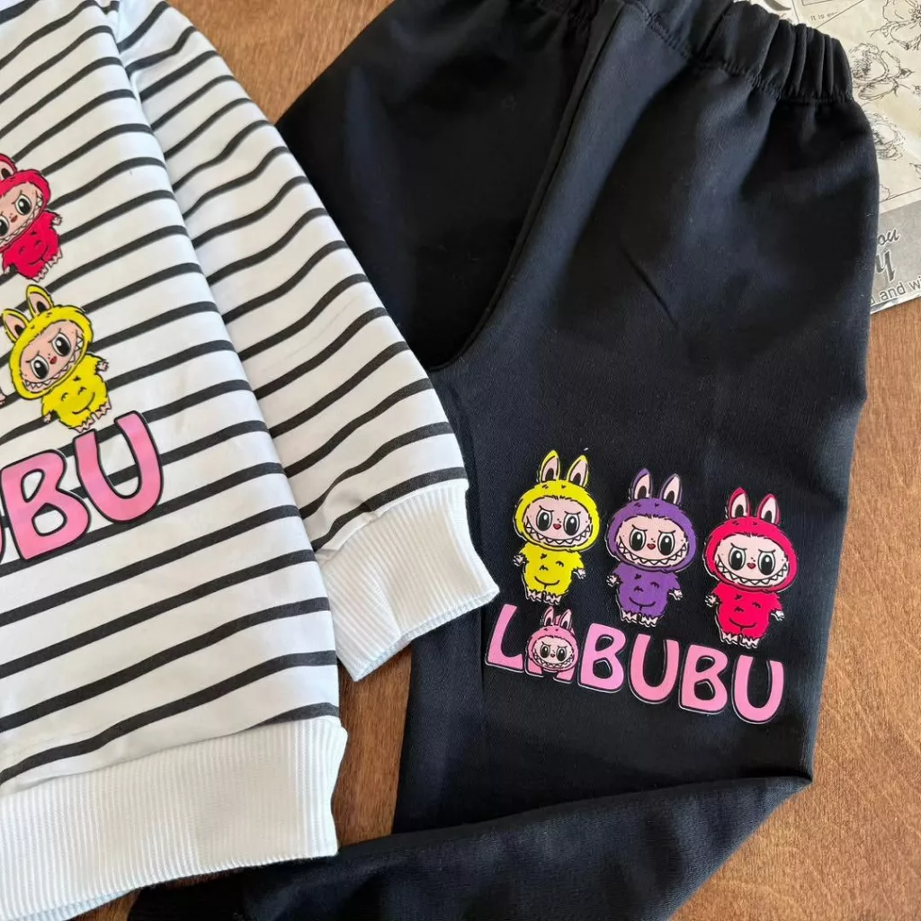 بلوز شلوار راه راه لبوبو سایز ۴۰ تا ۵۵ کد ۵۳۱۱