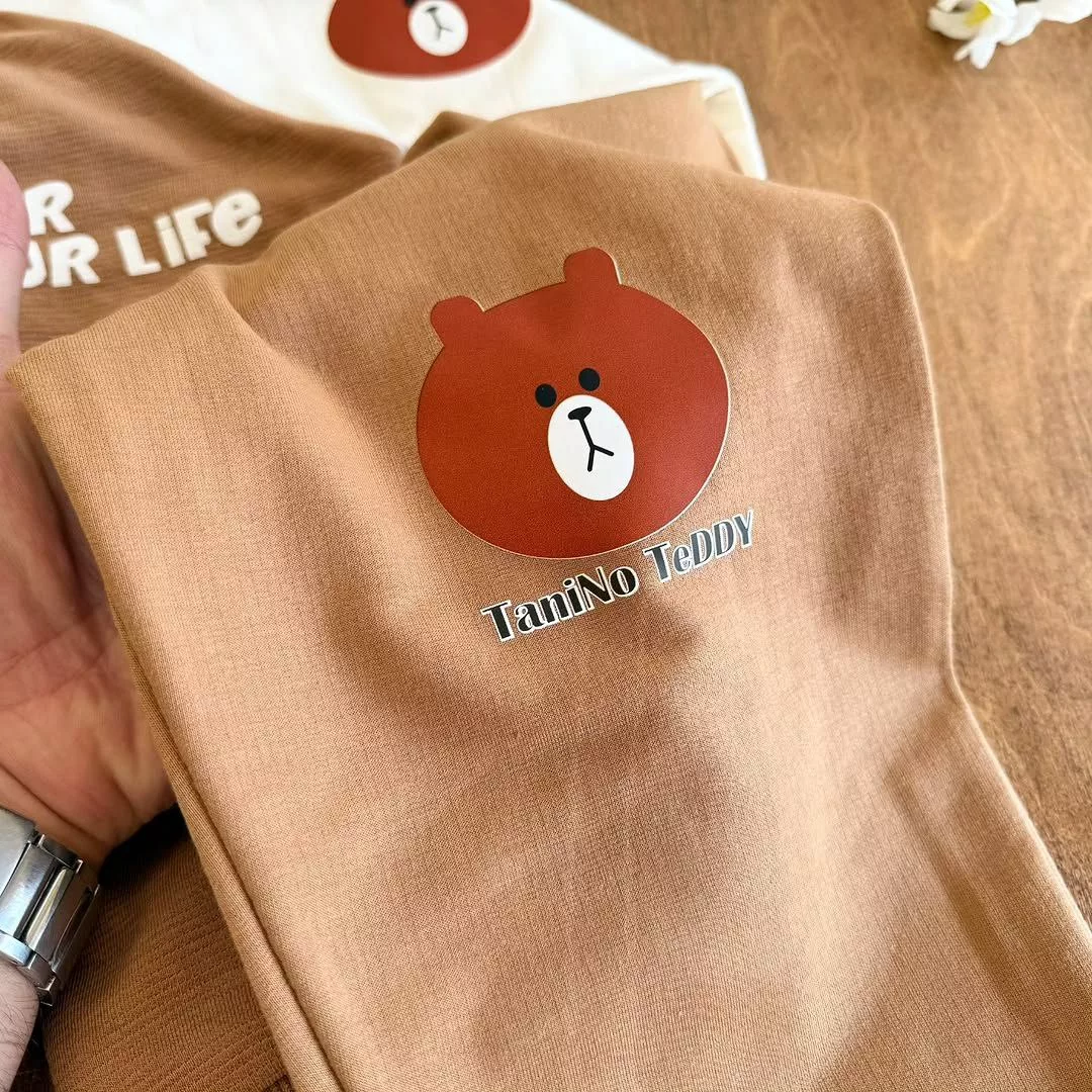 بلوز شلوار رگلان خرس سایز ۴۵،۵۰ کد ۵۲۲۰