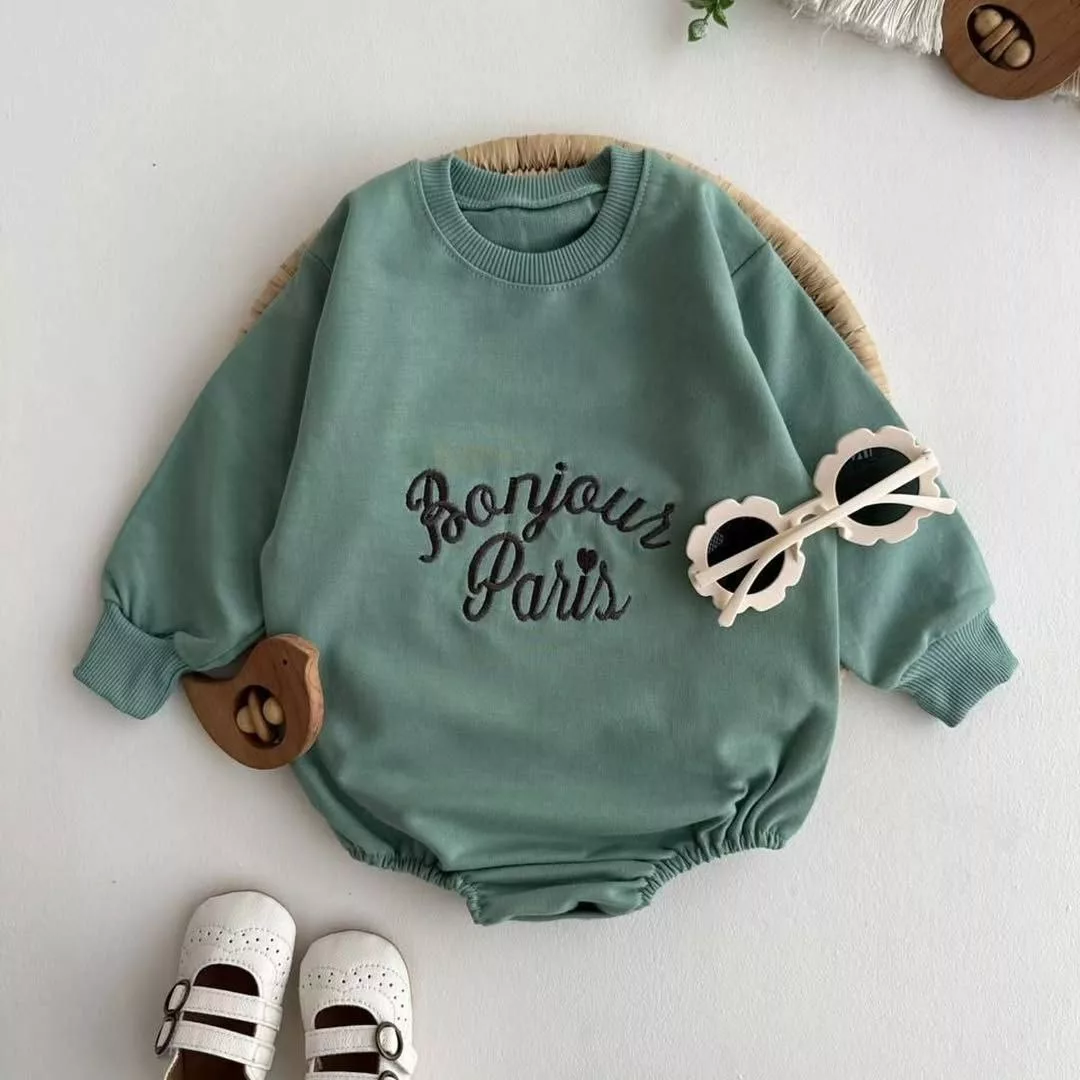 بادی آستین بلند پاریس سایز ۱ تا ۳ کد ۵۲۶۰