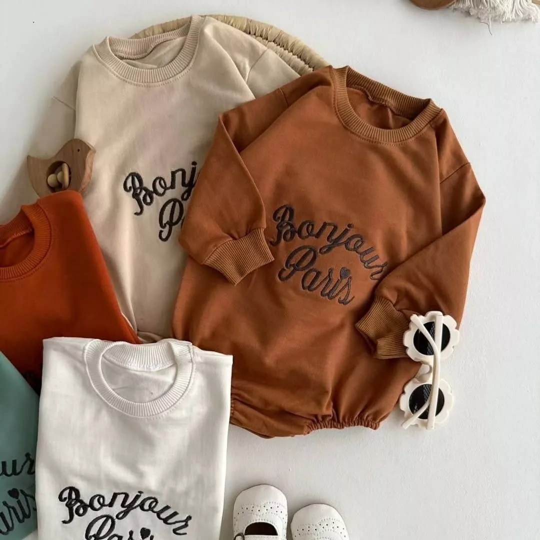 بادی آستین بلند پاریس سایز ۱ تا ۳ کد ۵۲۶۰