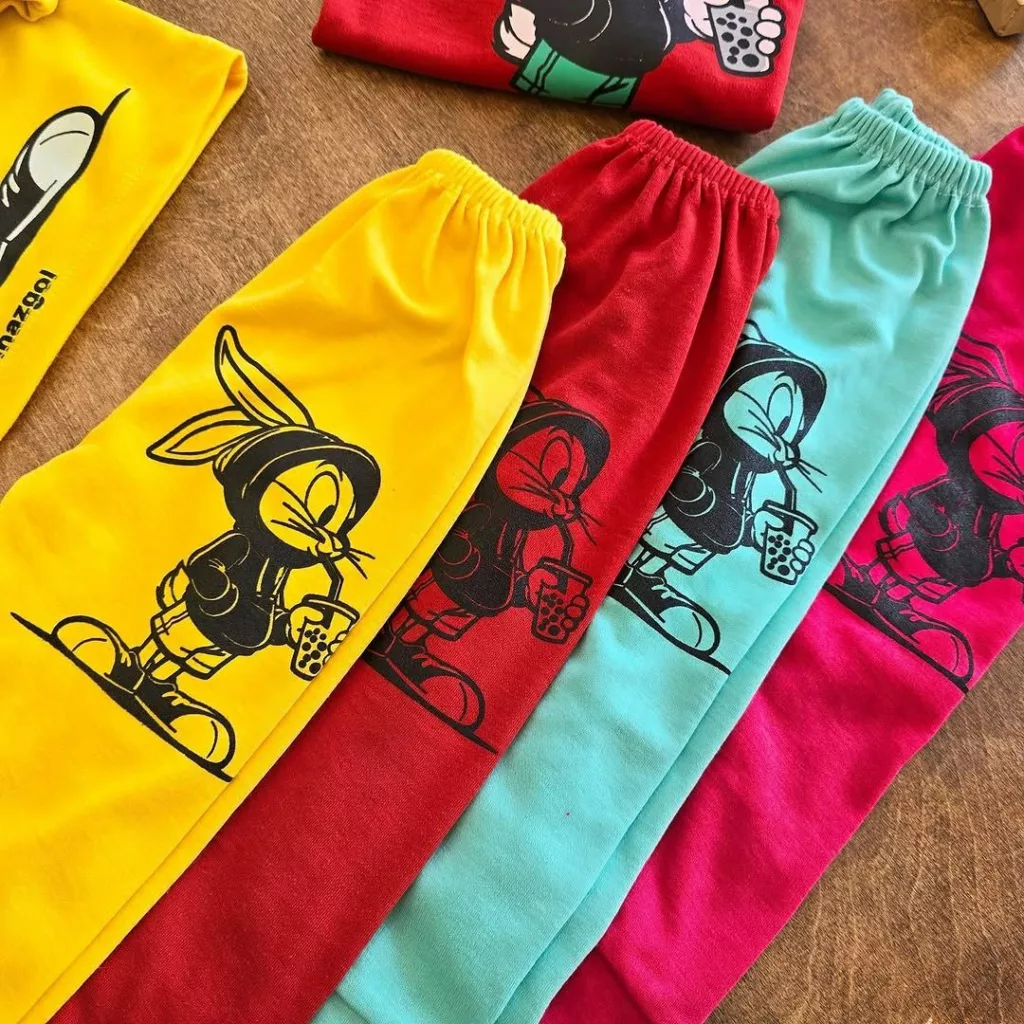 بلوز شلوار خرگوش و نوشیدنی سایز ۴ تا ۶ کد ۵۲۰۴