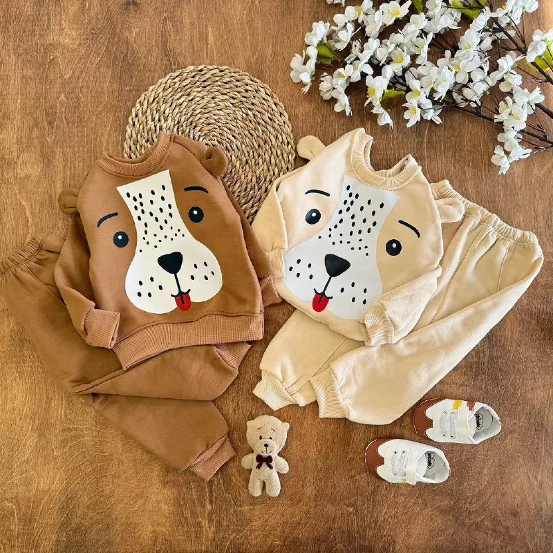 بلوز شلوار توکرکی هاپوی گوش دار پوزه سفید کد ۵۲۹۳