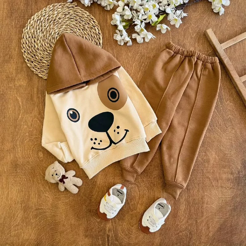 هودی شلوار توکرکی هاپوی چشم قهوه ای کد ۵۲۶۷