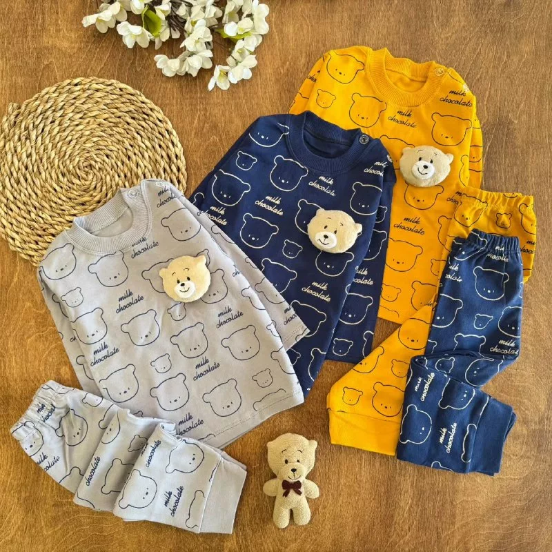 بلوز شلوار کله عروسکی کید سایز ۳،۴ کد ۵۲۴۳