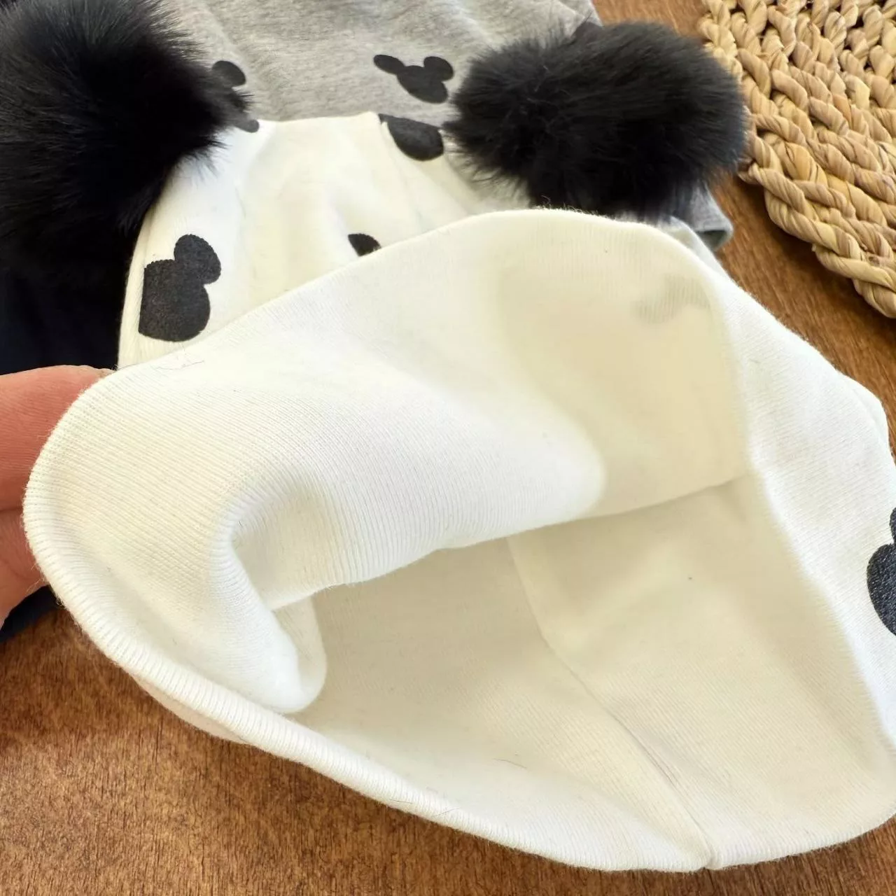 کلاه تمام چاپ میکی موس دو پوم فانریپ کد ۵۲۷۴