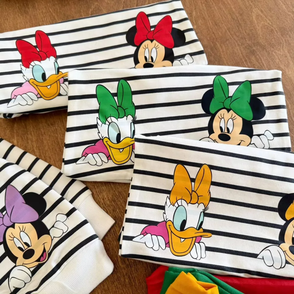 بلوز شلوار راه راه مینی موس سایز ۳۵ تا ۴۵ کد ۵۲۴۴