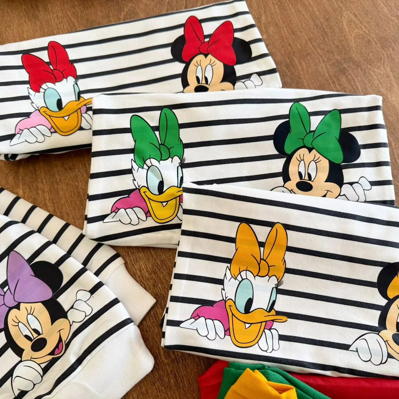 بلوز شلوار راه راه مینی موس سایز ۳۵ تا ۴۵ کد ۵۲۴۴