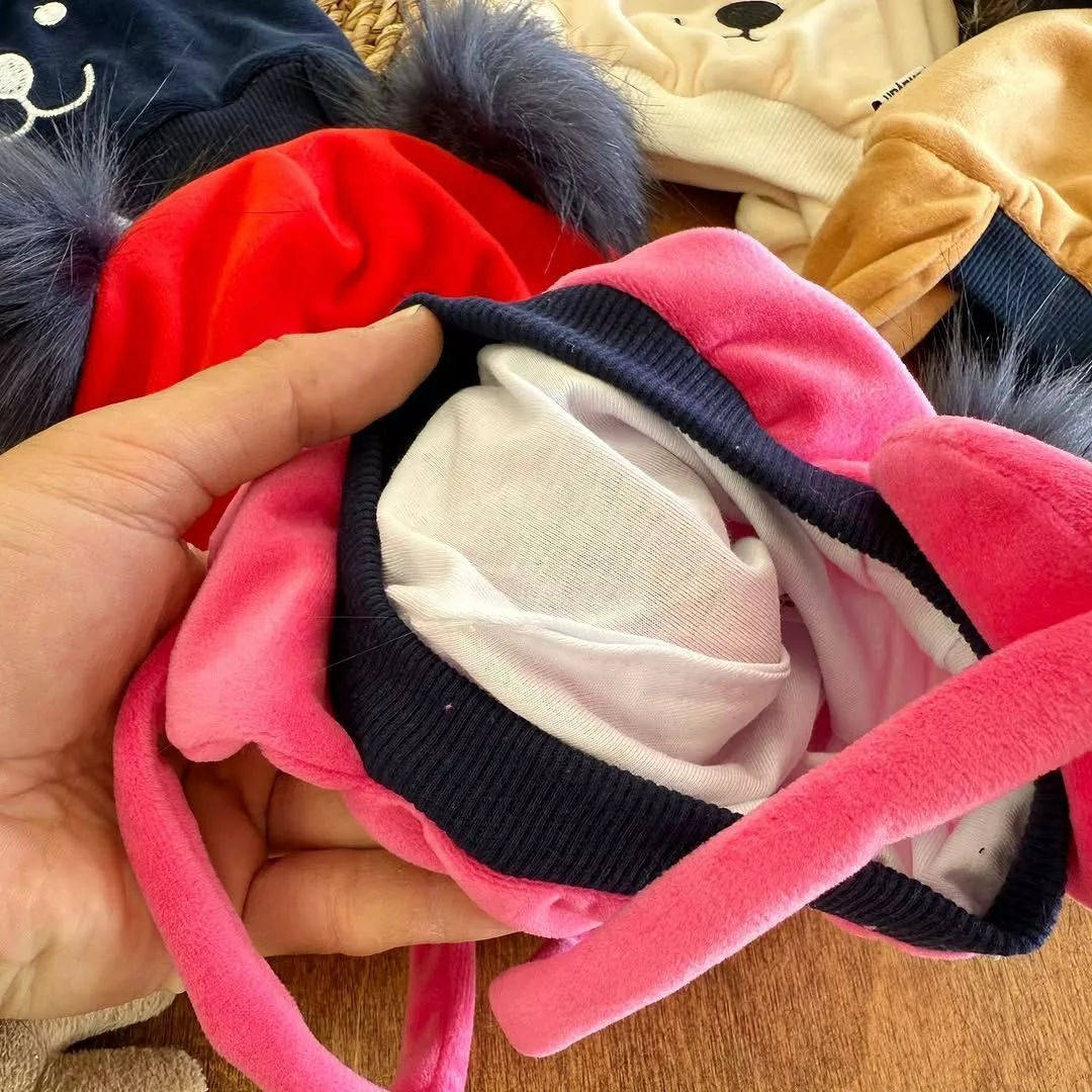 کلاه مخمل خرسی دو پوم کد ۵۲۸۵