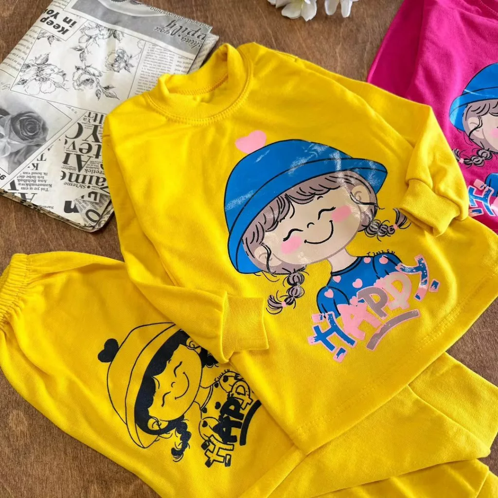 بلوز شلوار دختر شاد happy سایز ۴ تا ۶ کد ۵۳۲۵