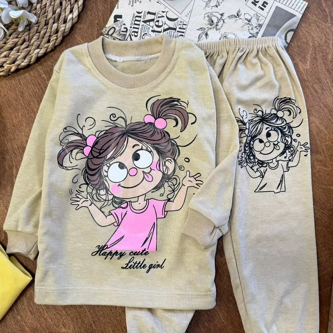 بلوز شلوار دختر شیطون سایز ۴ تا ۶ کد ۵۳۳۳