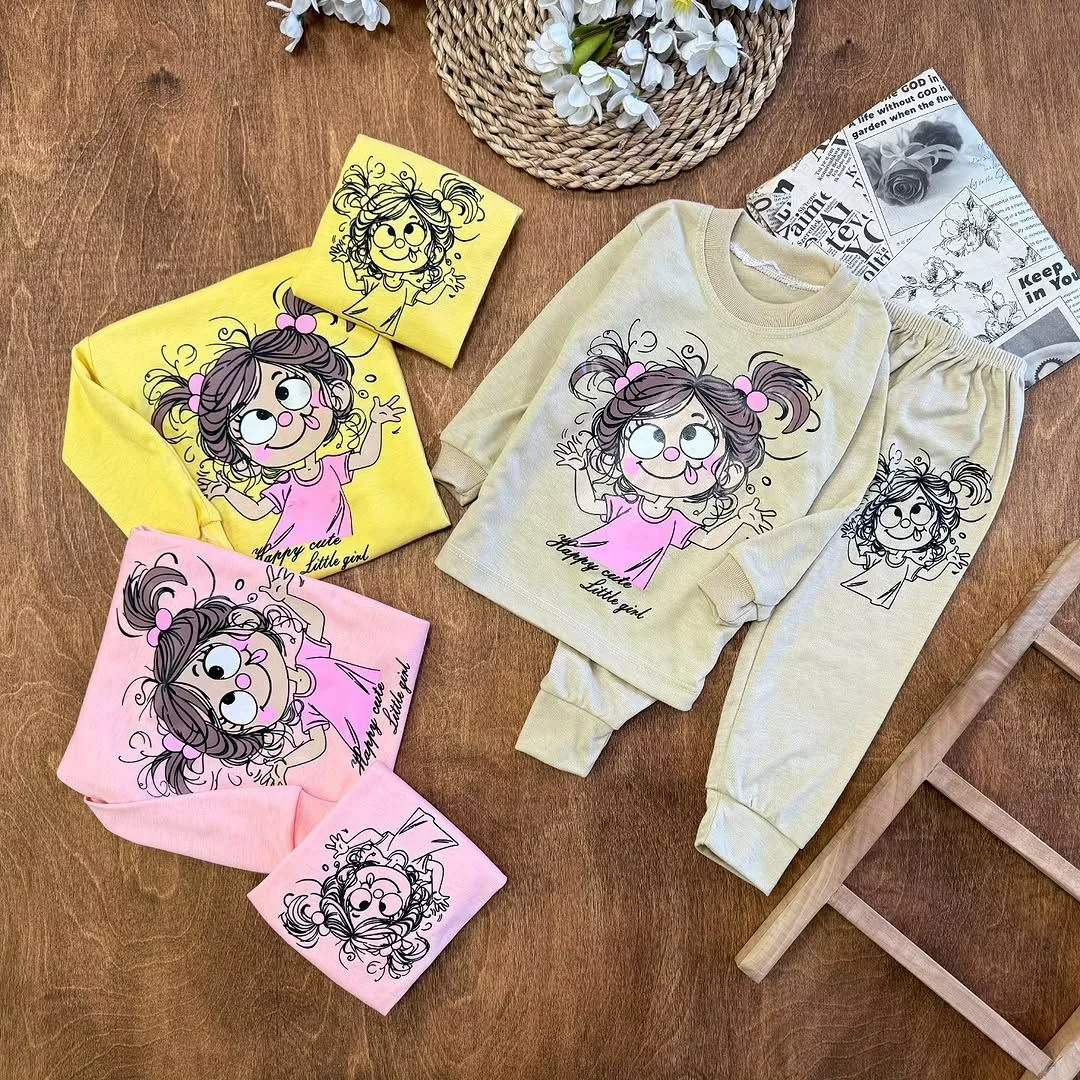 بلوز شلوار دختر شیطون سایز ۴ تا ۶ کد ۵۳۳۳