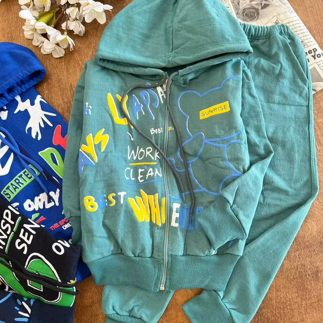 سویشرت شلوار حراجی طرح رندوم سایز ۴۰ تا ۵۵ کد ۵۳۳۵