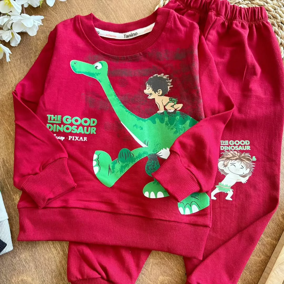 بلوز شلوار پسرک دایناسور سوار سایز ۳۵ تا ۴۵ کد ۵۳۳۷