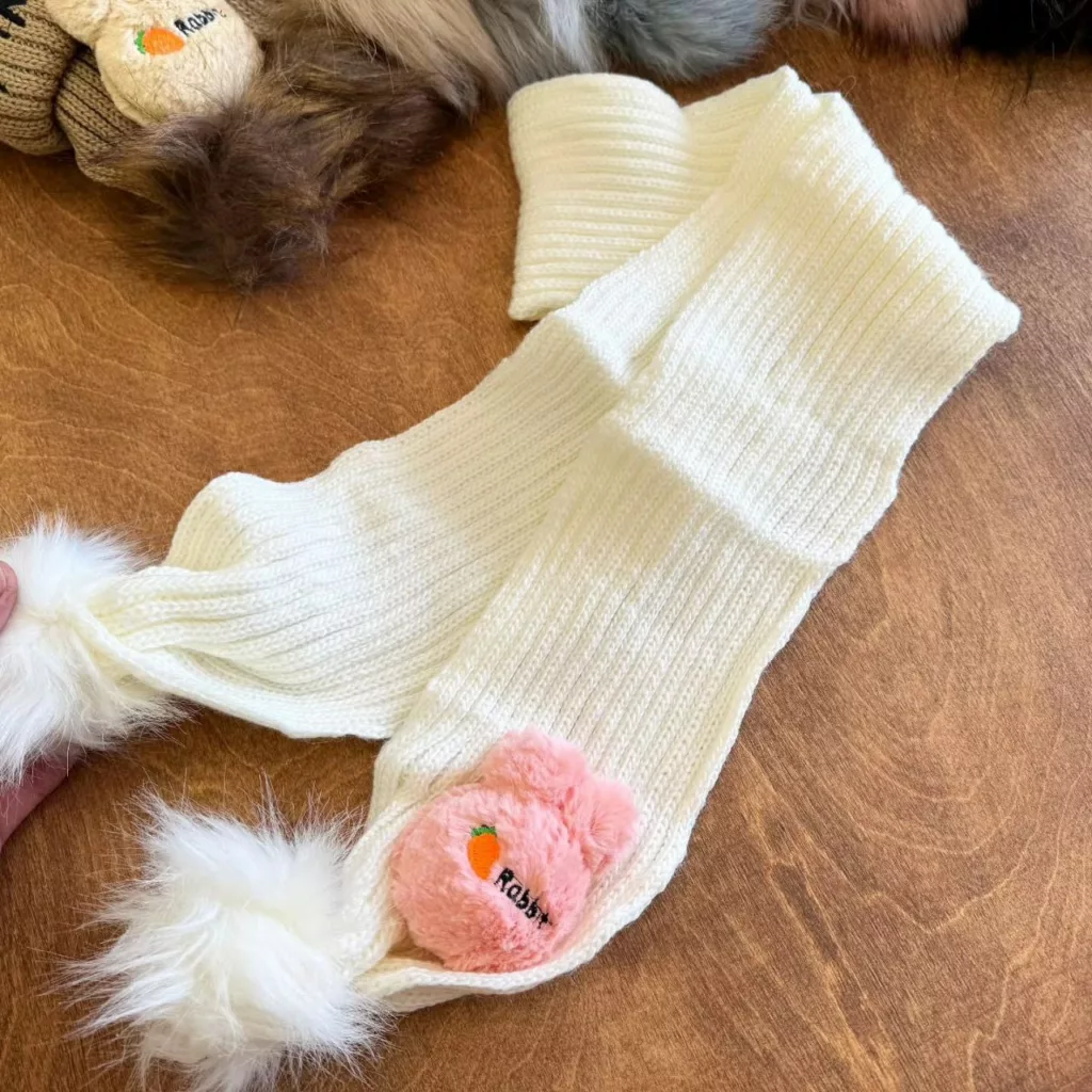 کلاه و شال خرگوشی (شال گردن دراز) fine کد ۵۳۴۳