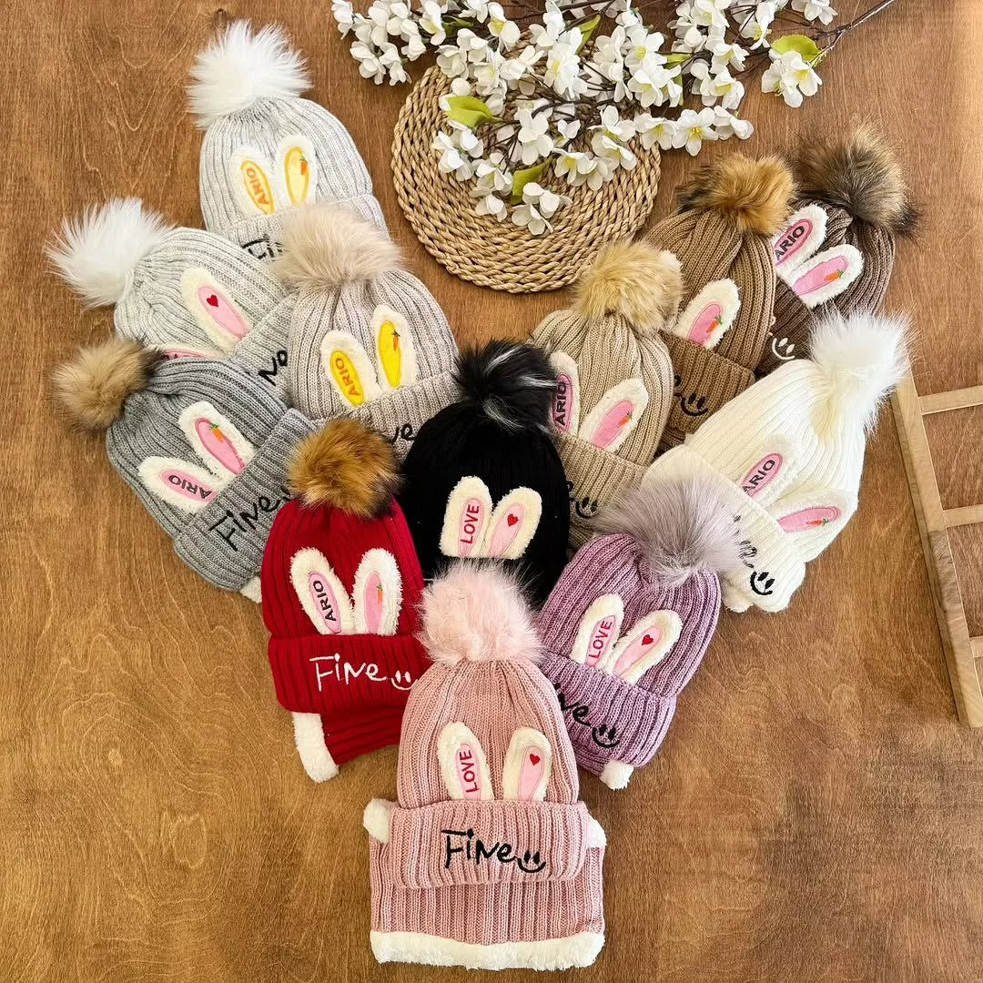 کلاه و شال گردنی خرگوش fine کد ۵۳۵۴