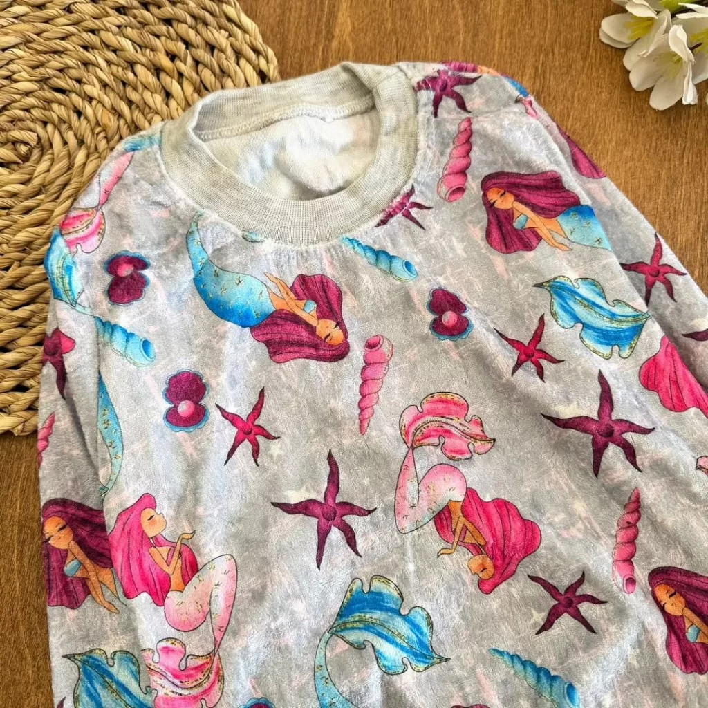 بلوز شلوار مخمل پری دریایی سایز ۴۰ تا ۶۰ کد ۵۳۵۵