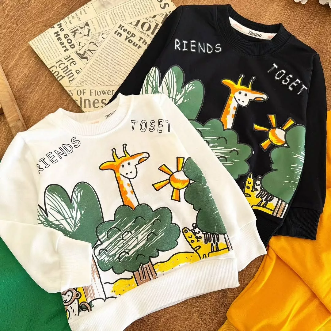 بلوز شلوار حیوانات جنگل سایز ۳۵ تا ۴۵ کد ۵۳۶۵