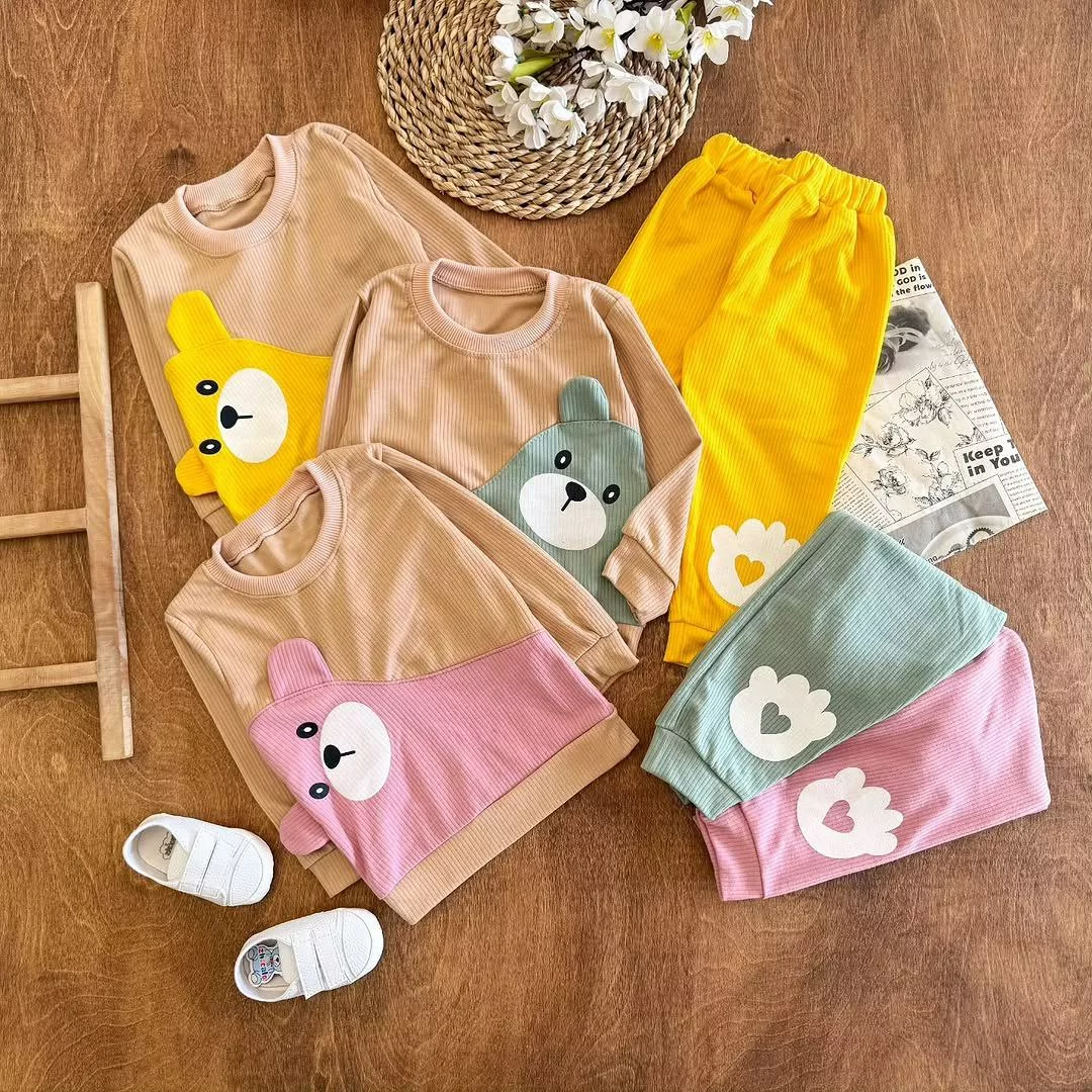 بلوز شلوار خرس گوش دار کج سایز ۳۵،۴۰ کد ۵۳۶۷