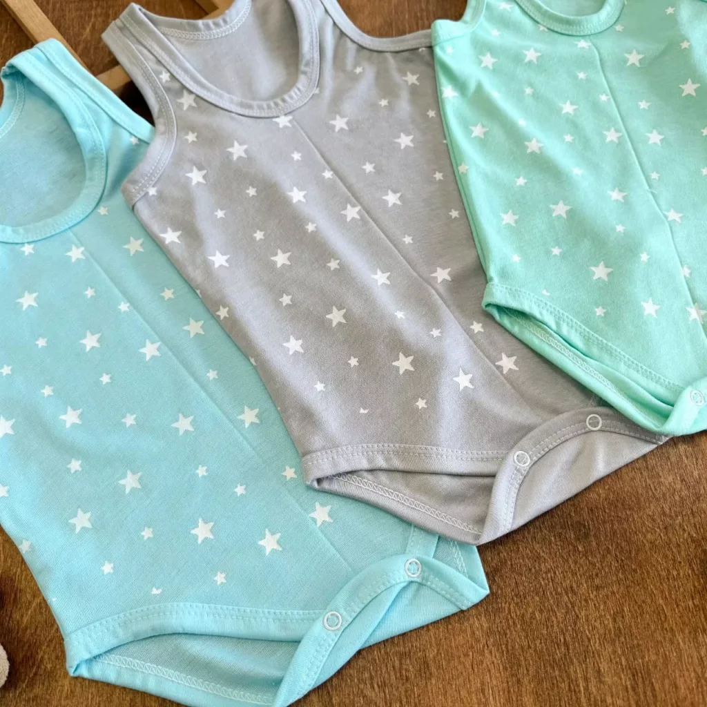 بادی رکابی طرح ستاره سایز ۲ تا ۶ کد ۵۳۷۹