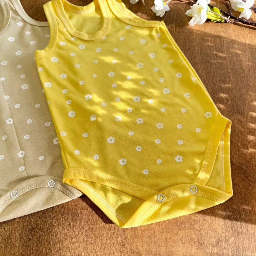 بادی رکابی طرح گل سایز ۲ تا ۶ کد ۵۳۸۰