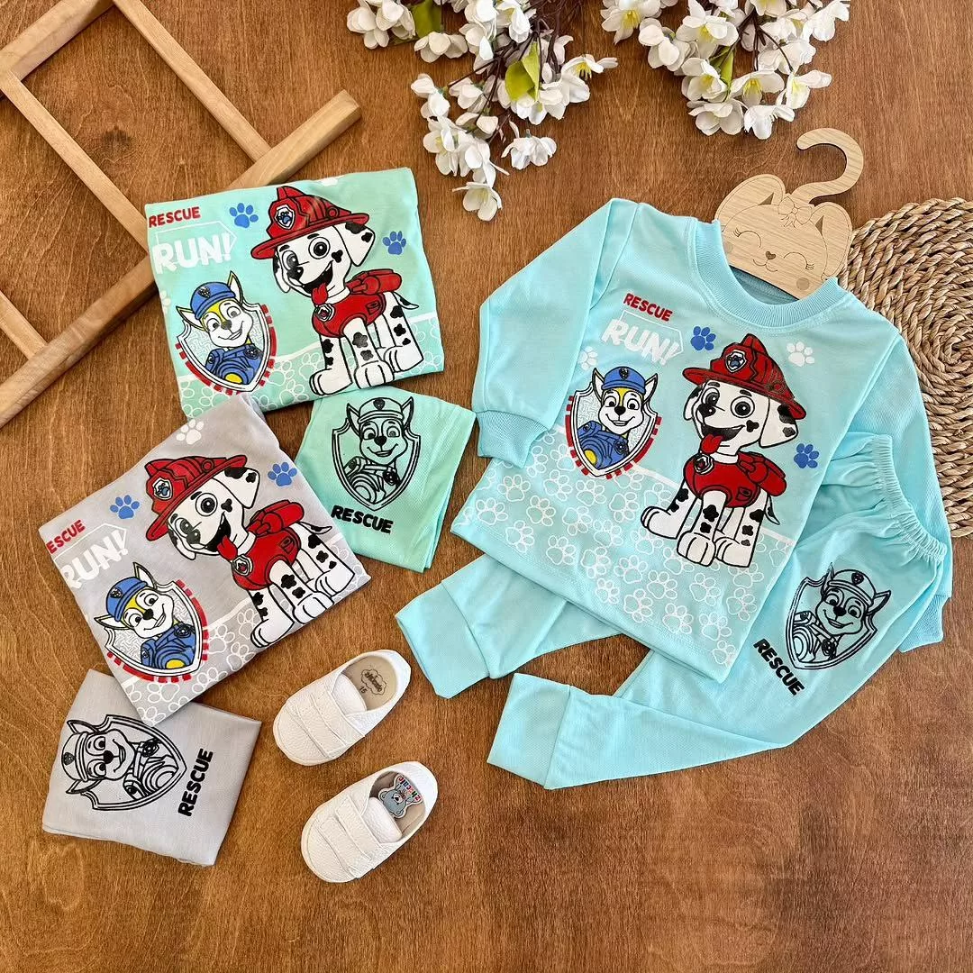 بلوز شلوار سگهای نگهبان سایز ۴ تا ۶ کد ۵۳۷۶