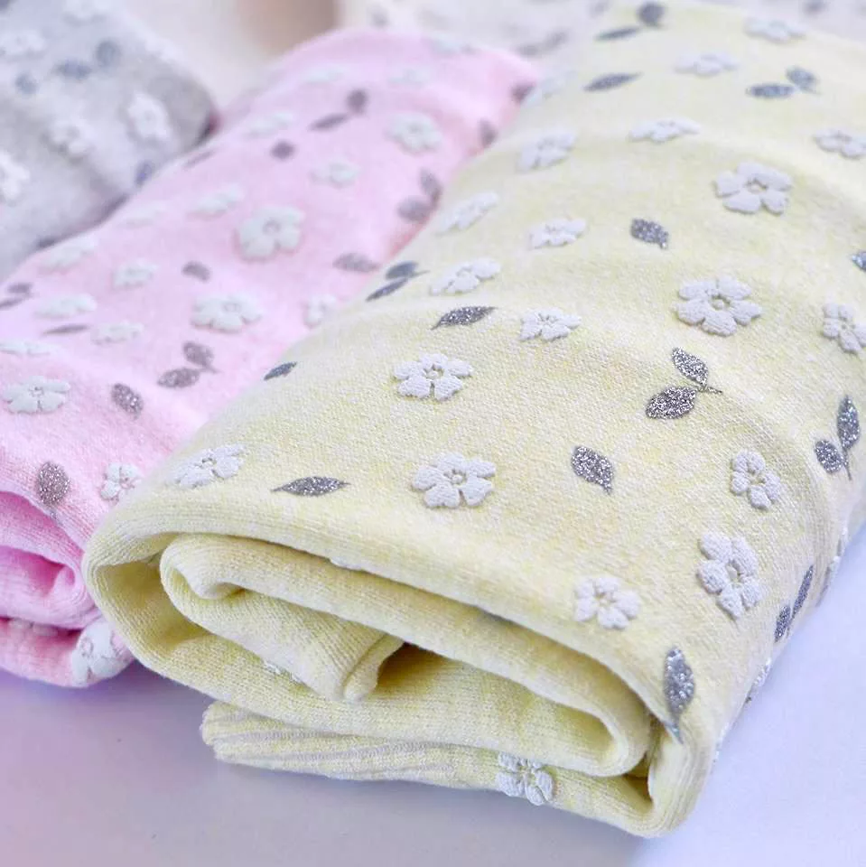 بافت تمام گل دخترانه سایز 30 تا 50 کد 3568