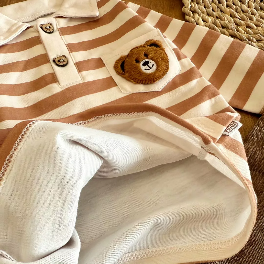 بلوز شلوار راه راه خرس برونو کد 4238