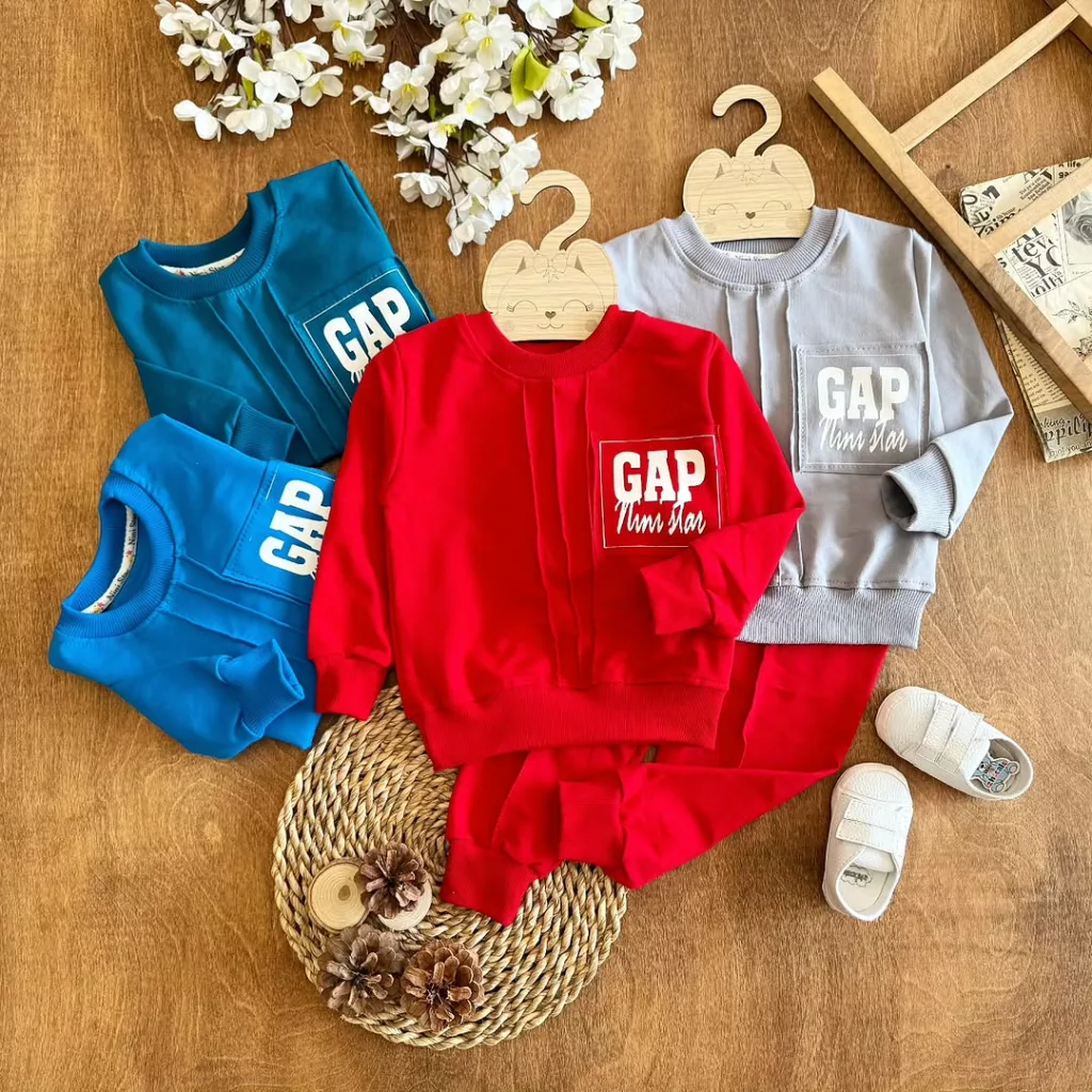 بلوز شلوار دورس پنبه طرح گپ Gap کد ۵۱۵۶