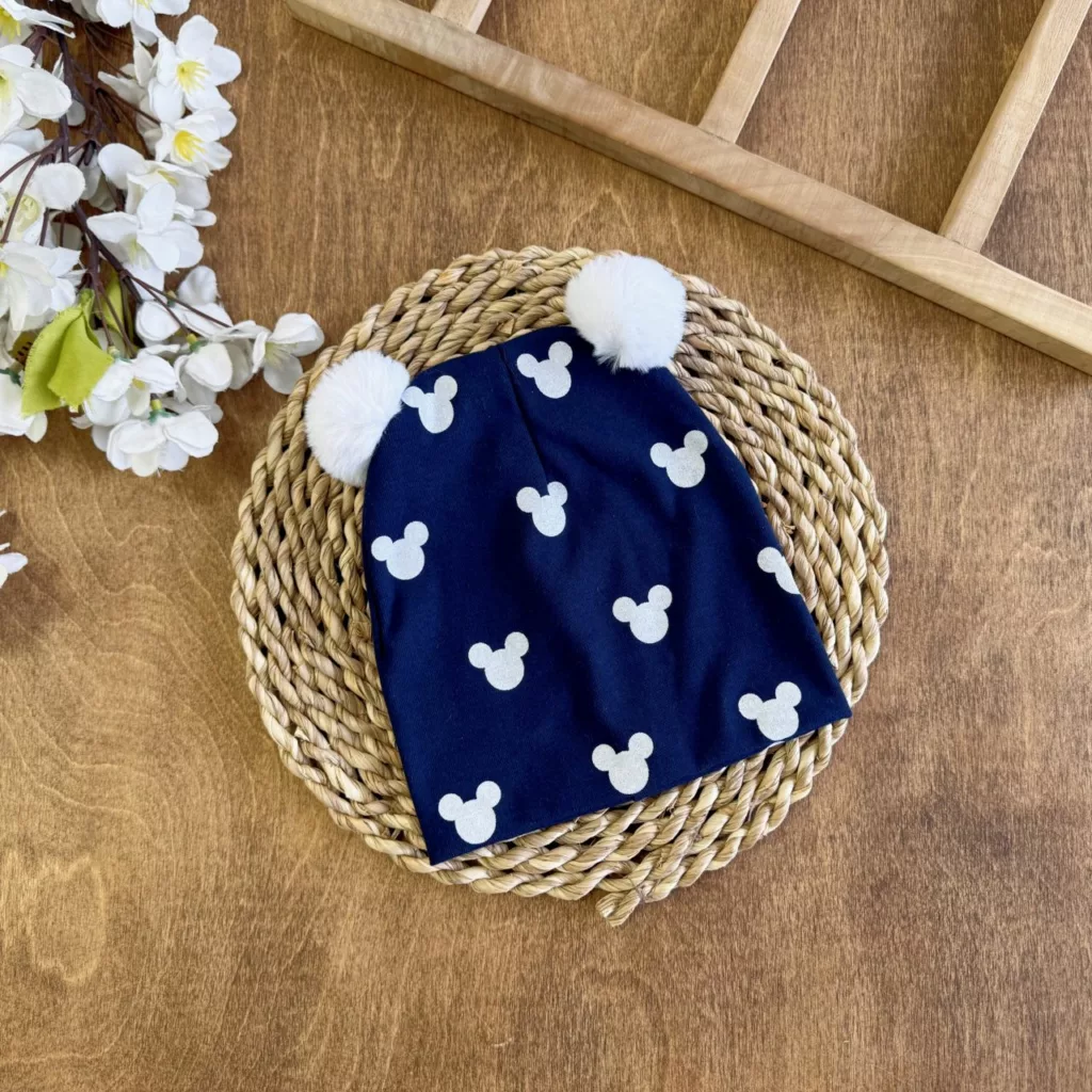 کلاه تمام چاپ میکی موس دو پوم فانریپ کد ۵۲۷۴