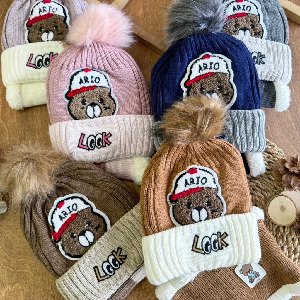 کلاه و شال بافت گردنی طرح look کد 5480