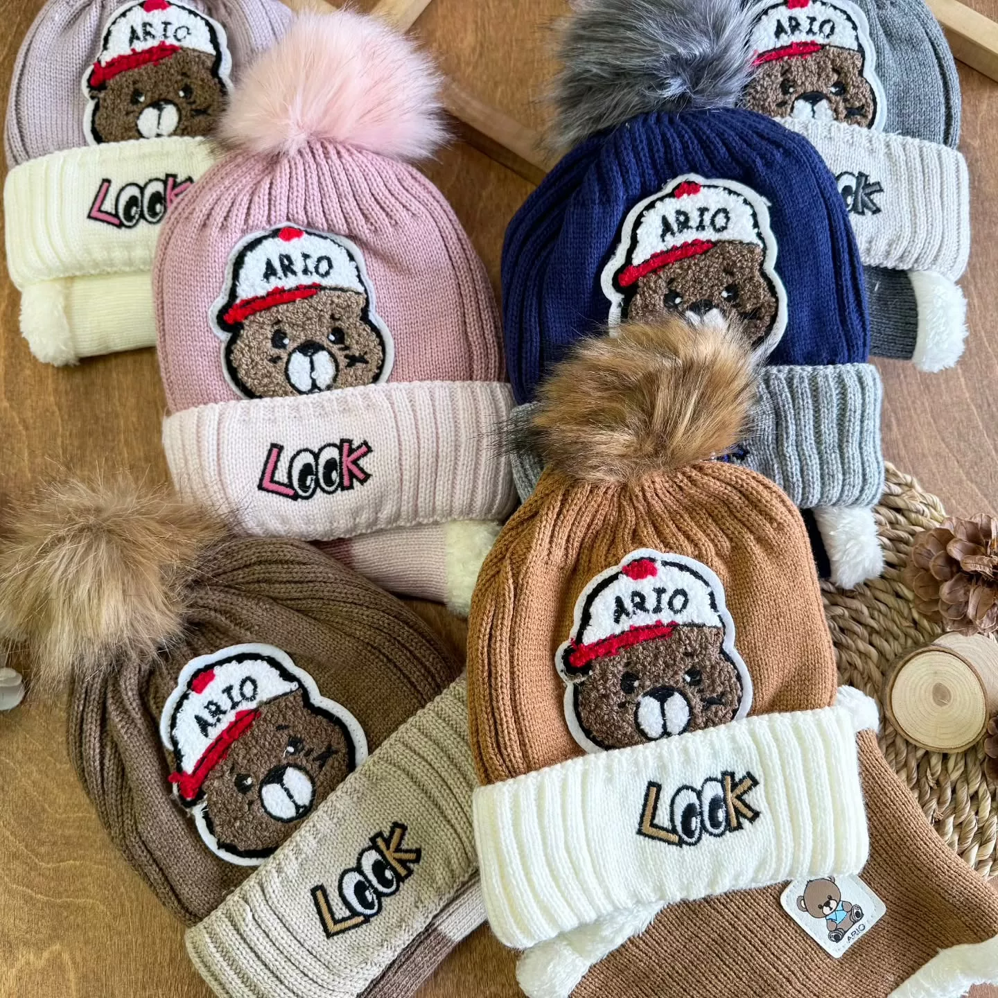 کلاه و شال بافت گردنی طرح look کد 5480