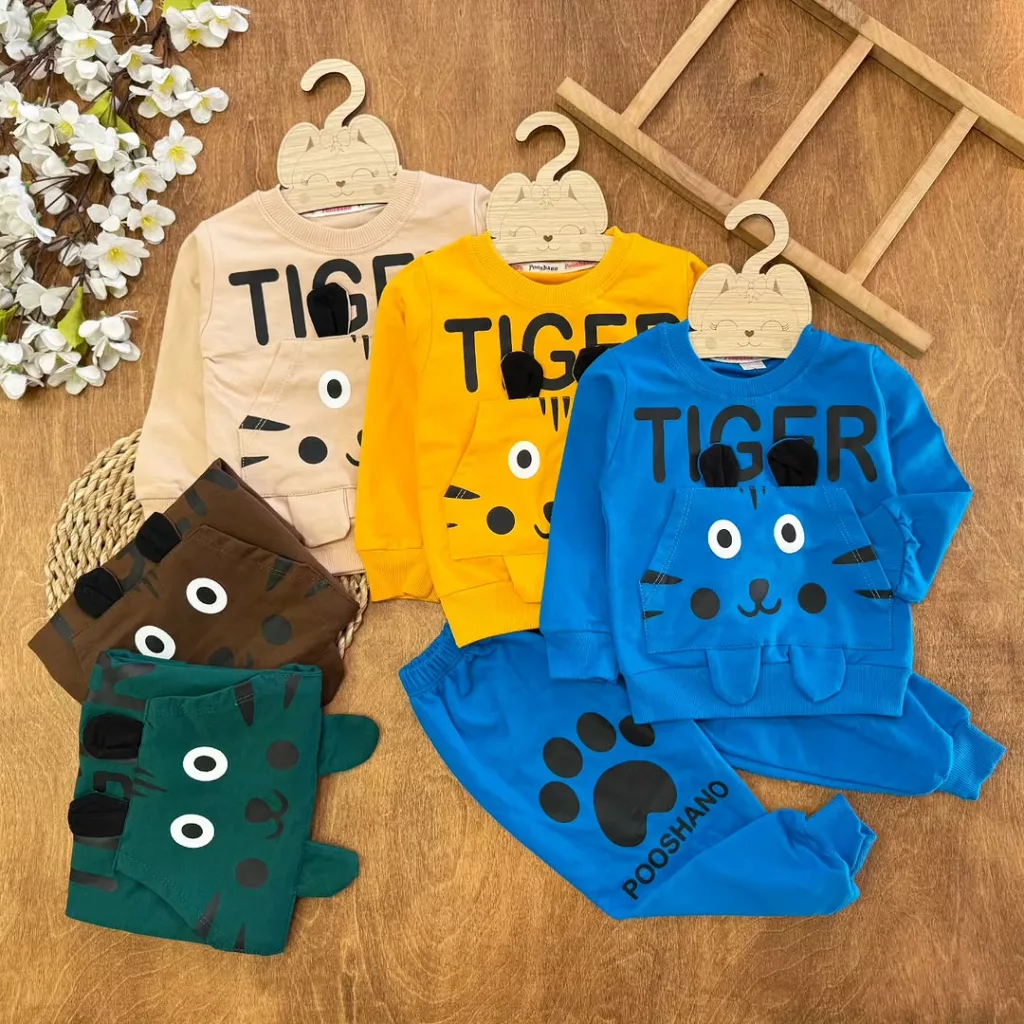 بلوز شلوار تایگر Tiger جیب کانگرویی سایز ۳۵ تا ۴۵ کد ۵۰۶۸