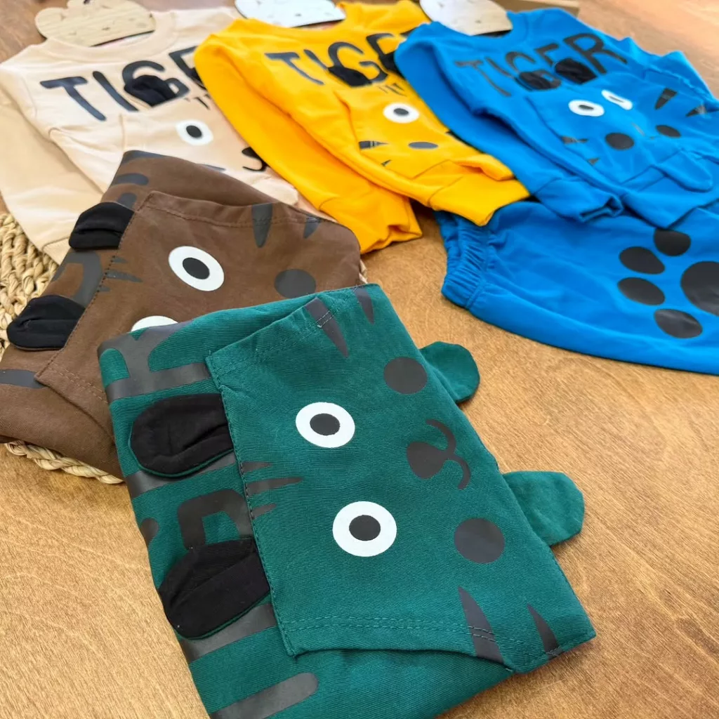 بلوز شلوار تایگر Tiger جیب کانگرویی سایز ۳۵ تا ۴۵ کد ۵۰۶۸