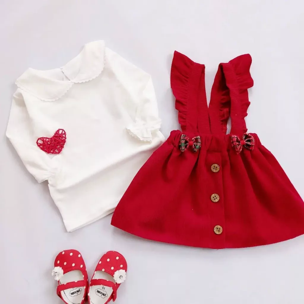 سارافون باله دار و بلوز یقه ب ب کد 3943