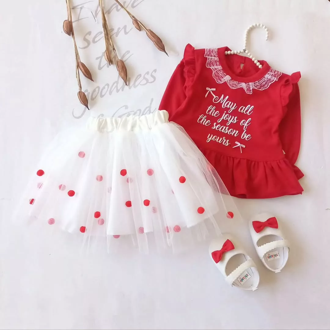 بلوز دامن تور قرمز مدل الینا کد 5544