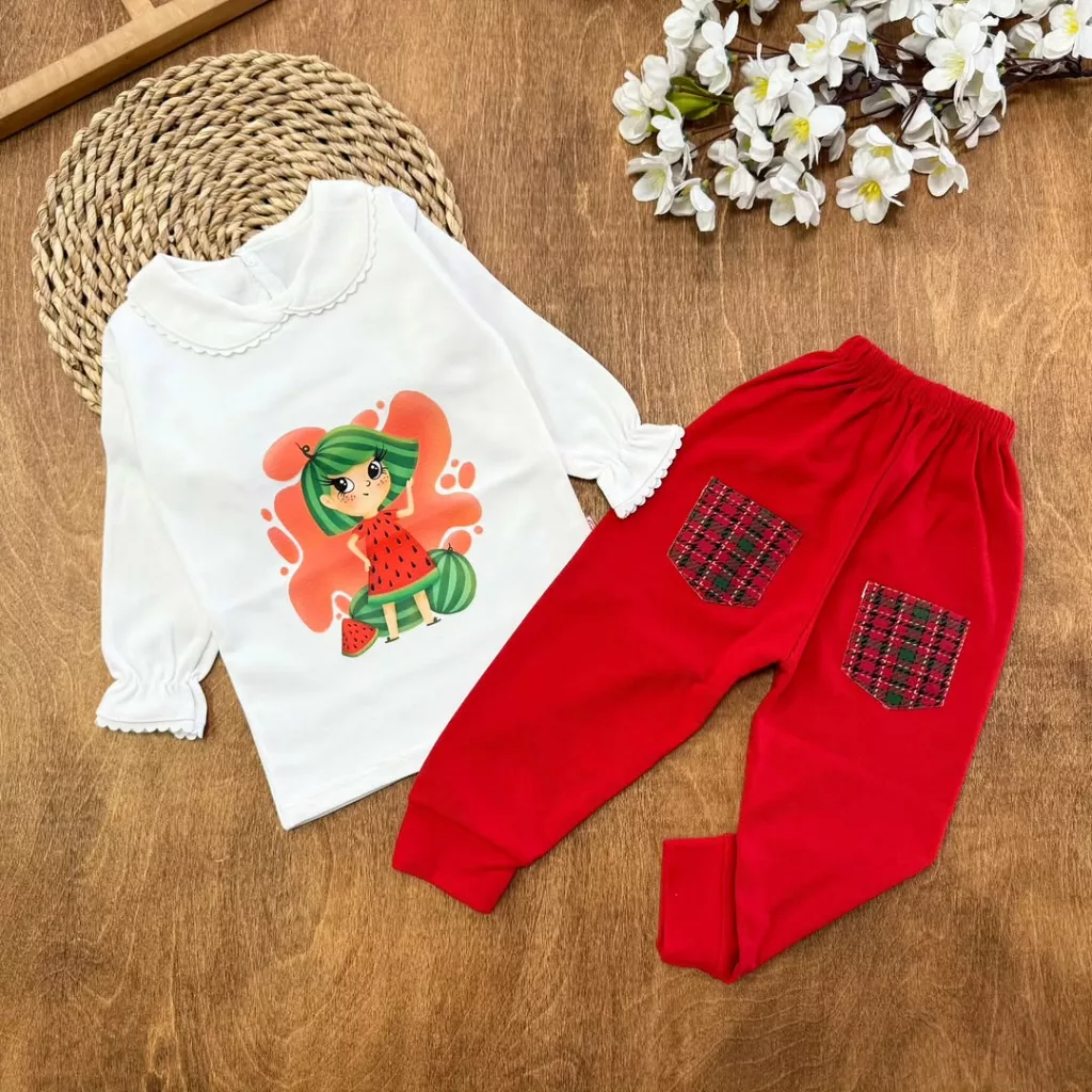 بلوز شلوار دختر یلدایی هپی نایت کد 2621