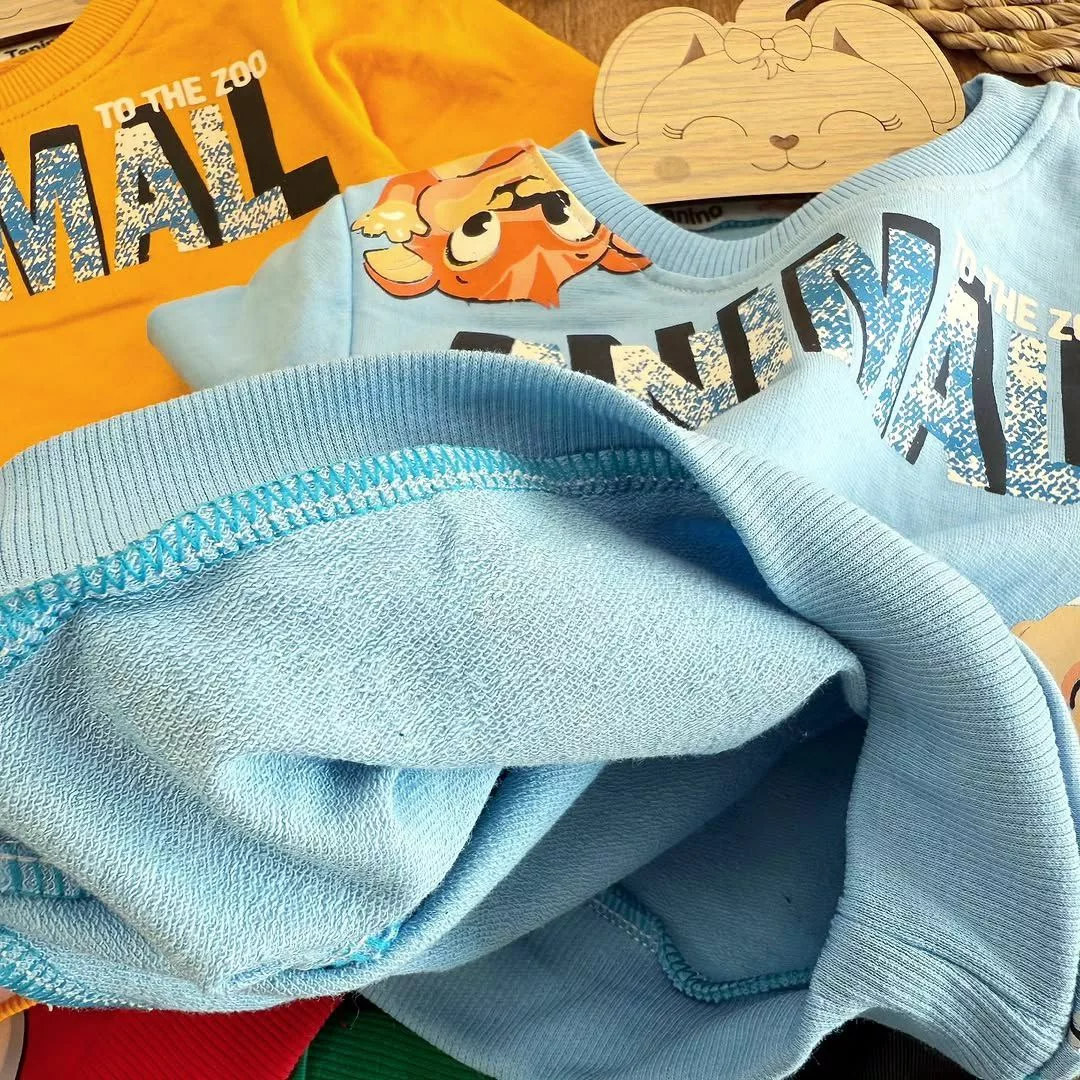 بلوز شلوار کتان حیوانات Animal سایز ۳۵ تا ۵۰ کد ۵۳۸۴