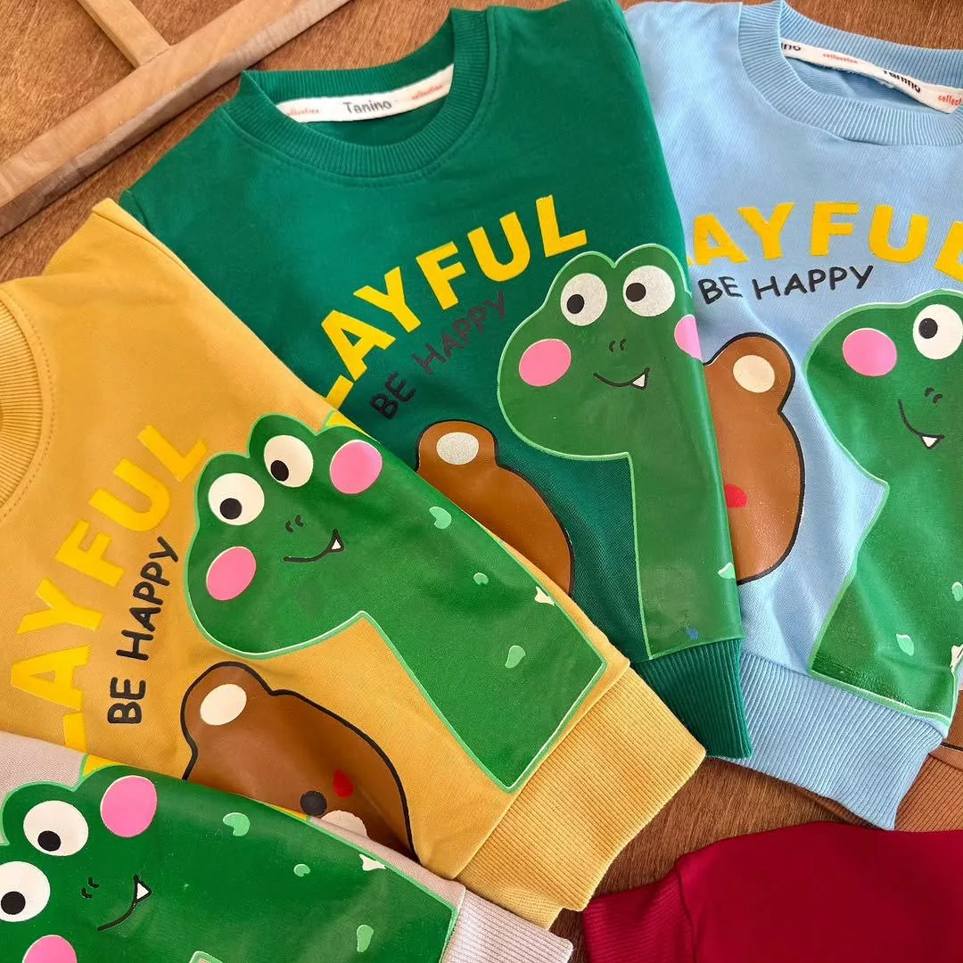 بلوز شلوار خرس و دایناسور playful سایز ۳۵ تا ۴۵ کد ۵۳۸۵