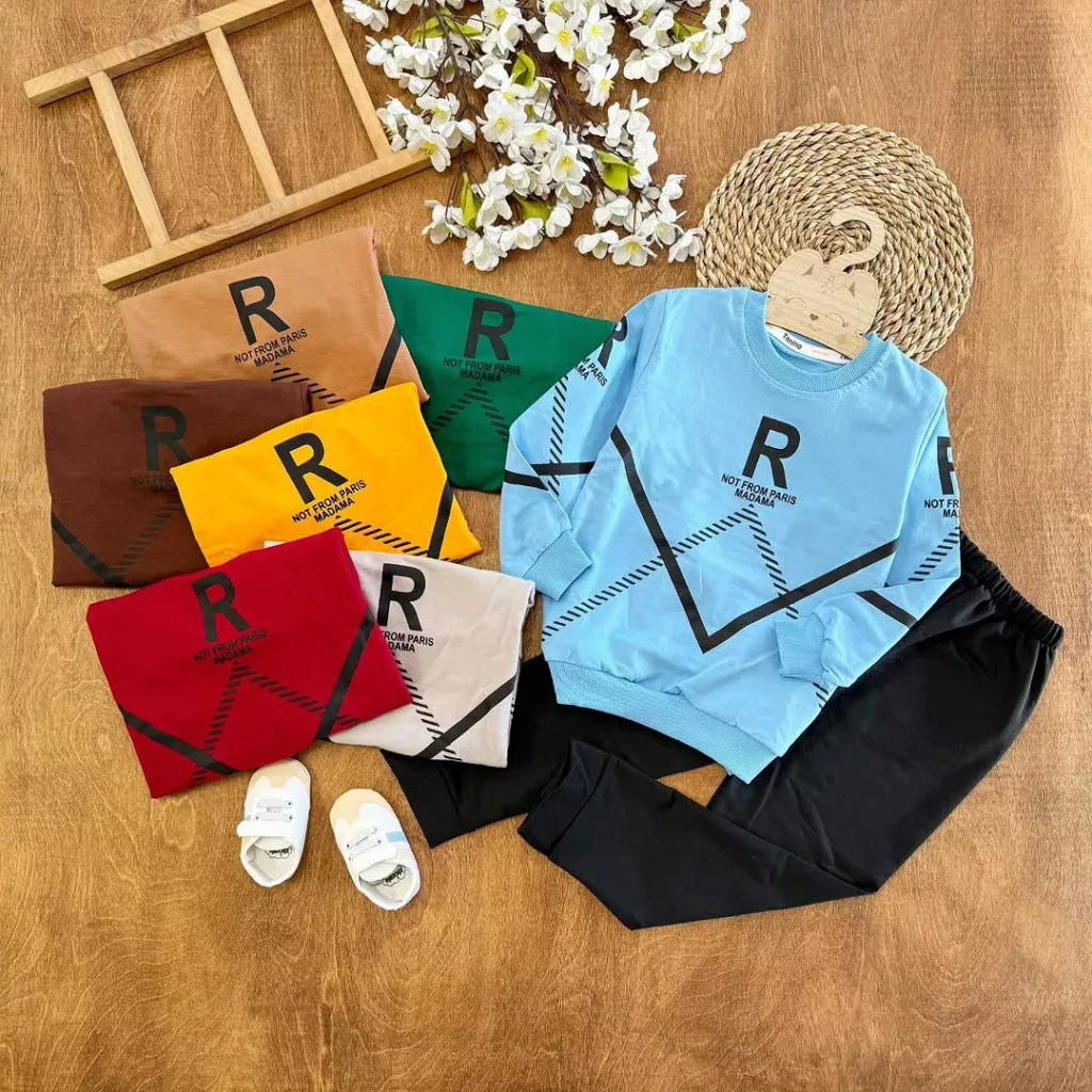 بلوز شلوار طرح R سایز ۴۵،۵۰ کد ۵۳۹۷