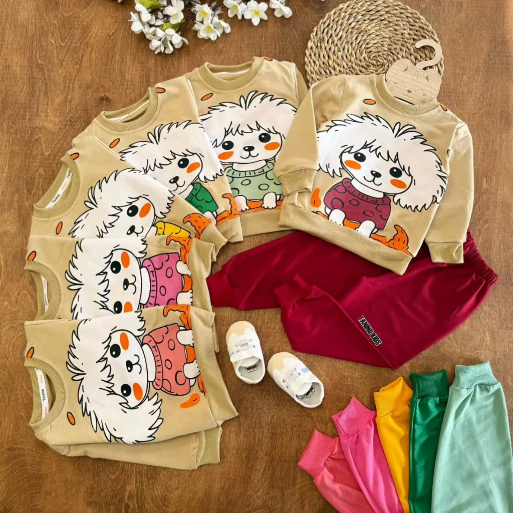 بلوز شلوار هاپوی پشمالو سایز ۳۵ تا ۴۵ کد ۵۴۰۰