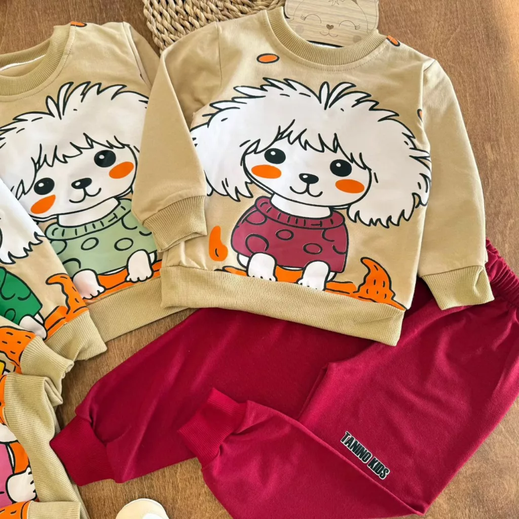 بلوز شلوار هاپوی پشمالو سایز ۳۵ تا ۴۵ کد ۵۴۰۰