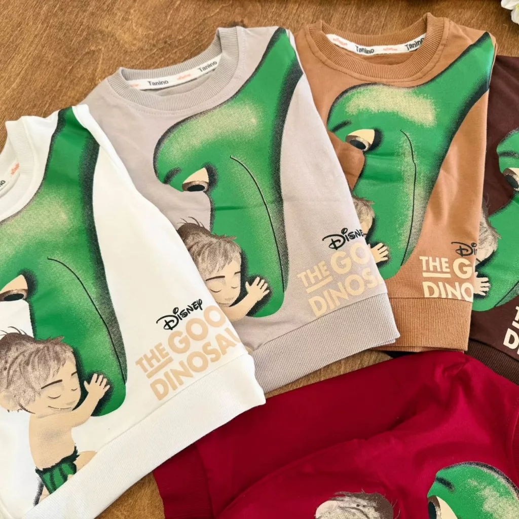 بلوز شلوار دایناسور خوب و پسرک good سایز ۳۵ تا ۴۵ کد ۵۴۰۱