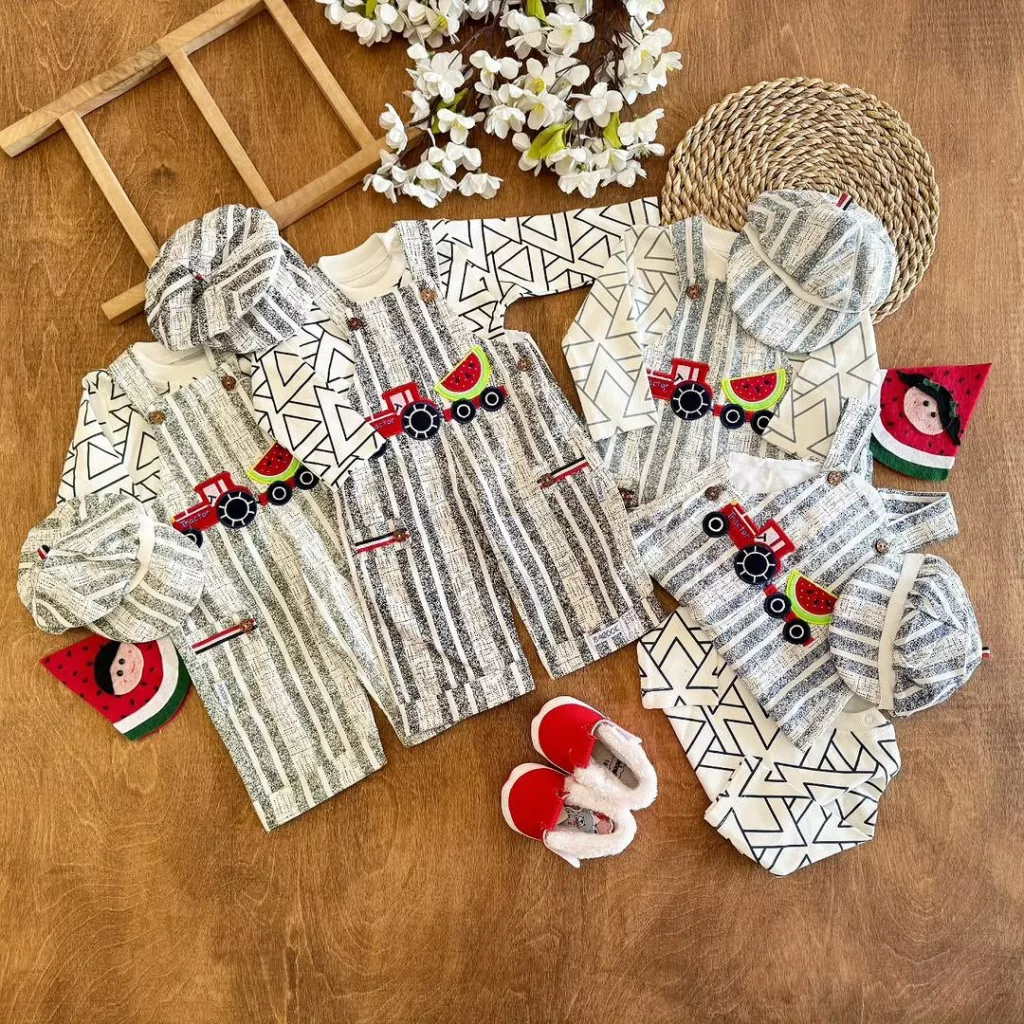 ست پیشبندی تراکتور یلدایی سایز ۱،۲ کد ۵۴۰۲