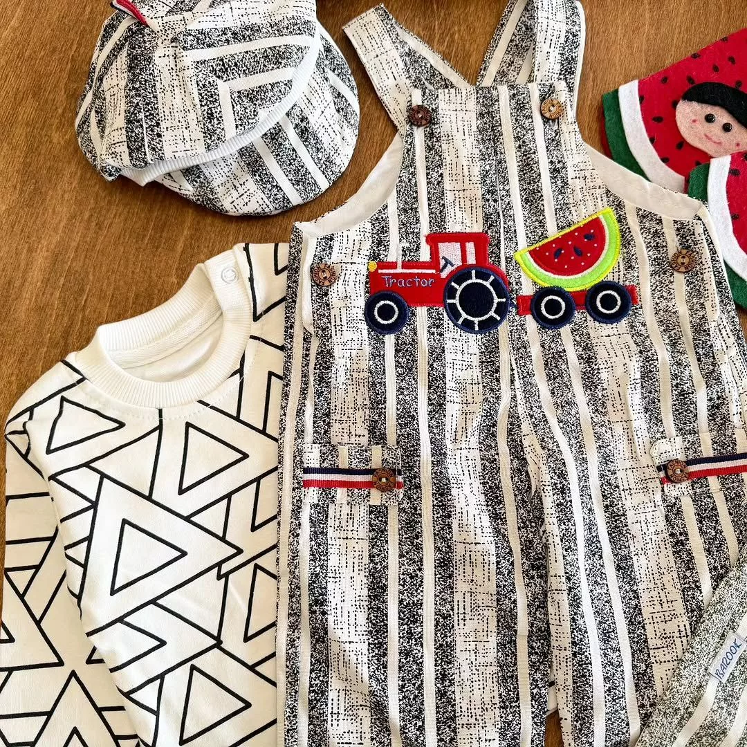 ست پیشبندی تراکتور یلدایی سایز ۱،۲ کد ۵۴۰۲