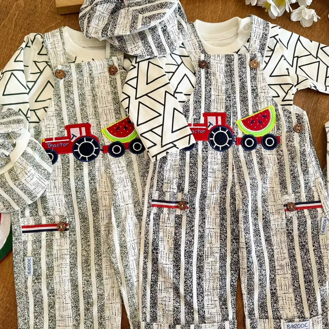 ست پیشبندی تراکتور یلدایی سایز ۱،۲ کد ۵۴۰۲