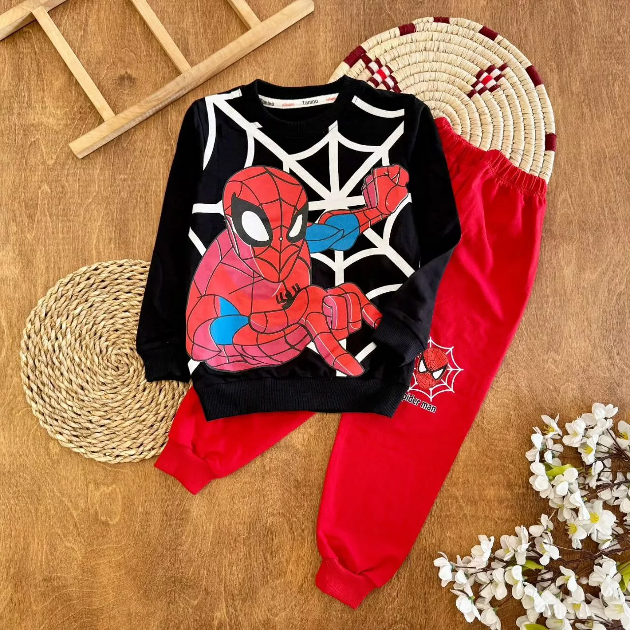 بلوز شلوار مرد عنکبوتی سایز ۴۵،۵۰ کد ۵۴۰۵