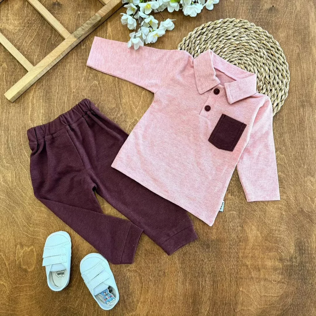 بلوز شلوار جودون جیب دار یقه شکاری کد ۵۴۱۸