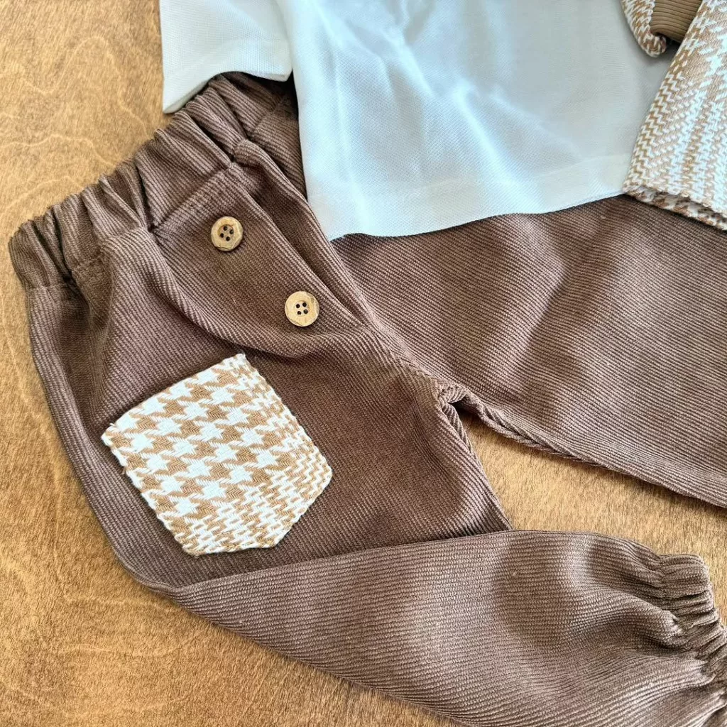 سه تکه کت کشمیر و بلوز شلوار کد ۵۴۱۹