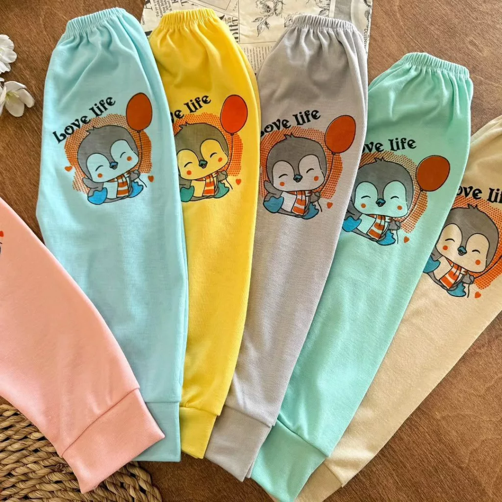 شلوار تکی طرح love life سایز ۴ تا ۶ کد ۵۴۲۲